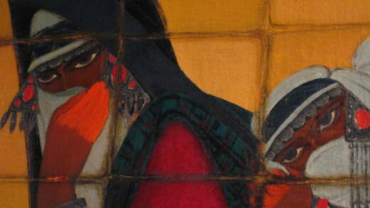 نقاشی زن کرد قوچان اثر استاد جلیل ضیاءپور سال ۱۳۳۲