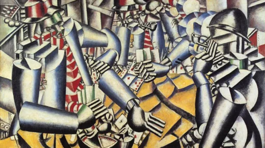 نقاشی سربازان ورق‌باز اثر فرنان لژه