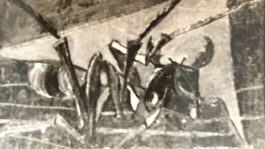 نقاشی مورچه‌سواری اثر استاد جلیل ضیاءپور